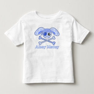 海賊ブルーのかわいいウサギ トドラーTシャツ