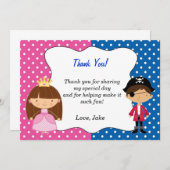 海賊プリンセスのサンキューカード-男の子 サンキューカード (正面/裏面)