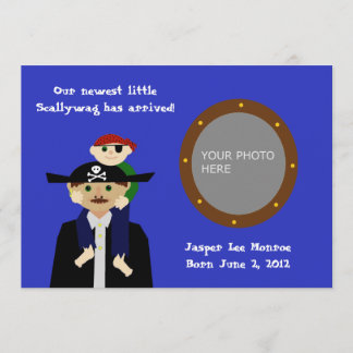 海賊ベビーの発表 案内状