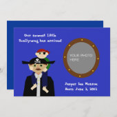 海賊ベビーの発表 案内状 (正面/裏面)