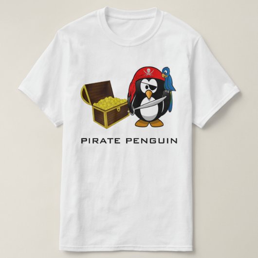 海賊ペンギン Tシャツ (デザイン正面)