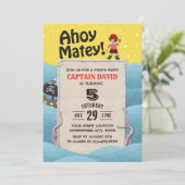 海賊ボーイタコアホイマテイ誕生日パーティー 招待状 (スタンド正面)