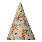 海賊ボーイトレジャーマップおもしろい誕生日パーティー パーティーハット (右)