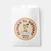 海賊ボーイトレジャーマップおもしろい誕生日パーティー フェイバーバッグ (正面)