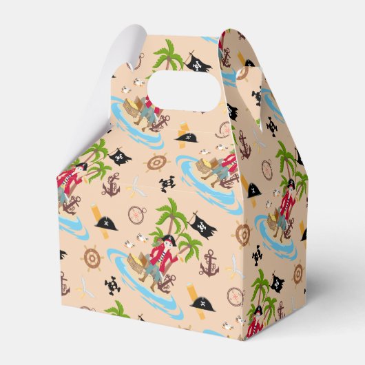 海賊ボーイトレジャーマップおもしろい誕生日パーティー フェイバーボックス (裏面サイド)