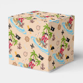 海賊ボーイトレジャーマップおもしろい誕生日パーティー フェイバーボックス (裏面サイド)