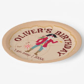 海賊ボーイトレジャーマップおもしろい誕生日パーティー ペーパープレート (アングル)