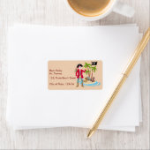 海賊ボーイトレジャーマップおもしろい誕生日パーティー ラベル (インサイチュ)