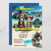 海賊ボーイ犬の宝島幽霊船 招待状 (正面/裏面)