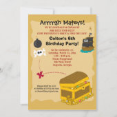 海賊ボーイ誕生日招待状5x7 招待状 (正面)