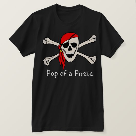 海賊ポップ・アートのの Tシャツ (デザイン正面)