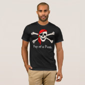 海賊ポップ・アートのの Tシャツ (正面フル)