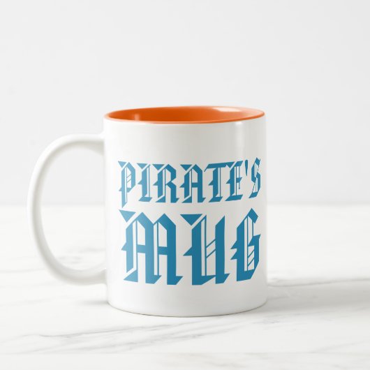 海賊マグカップ |おもしろいユーモアのスローガンKids Mug ツートーンマグカップ (左)