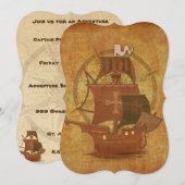 海賊ミステリー船 招待状 (正面/裏面)