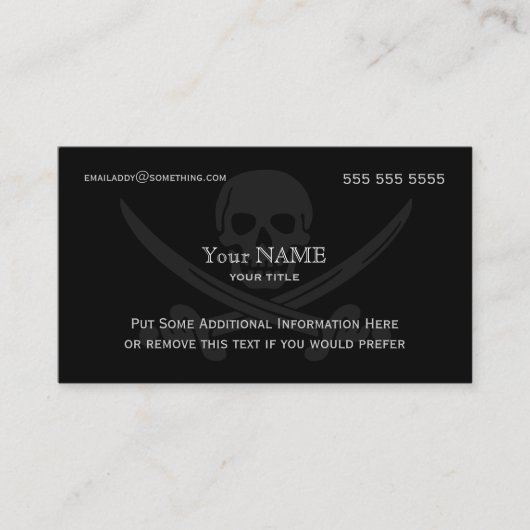 海賊モダン 名刺 (正面)