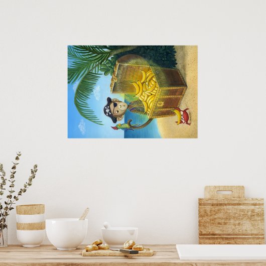 海賊モンキー ポスター (キッチン)