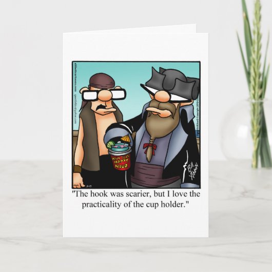 海賊ユーモアグリーティ空白のングカード カード (正面)