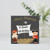 『海賊ライフボーイズ誕生日』 招待状 (スタンド正面)