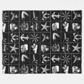 海賊ライフ毛布_4 フリースブランケット (正面(横))