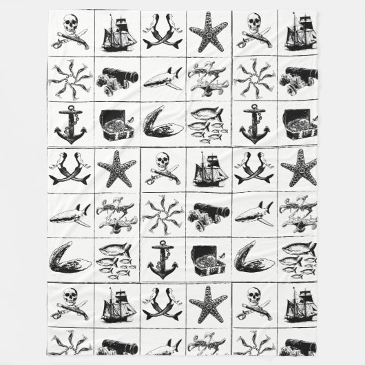 海賊ライフ毛布_8 フリースブランケット (正面)