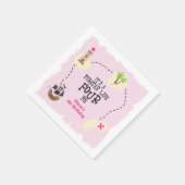 海賊ライフFOUR meピンク誕生日 スタンダードカクテルナプキン (角)