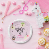 海賊ライフFOUR meピンク誕生日 ペーパープレート (パーティー)