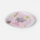 海賊ライフFOUR meピンク誕生日 ペーパープレート (アングル)