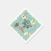 海賊ライフFOUR me 4th Birthday スタンダードカクテルナプキン (角)