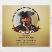 海賊ラカリブのム リキュールボトルラベル (シングルラベル)