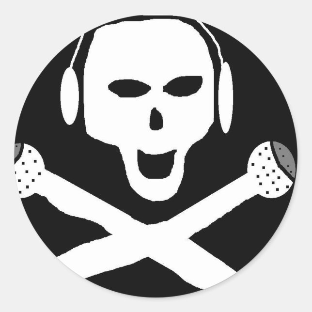 海賊ラジオ ラウンドシール (正面)