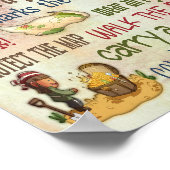 海賊ルールやる気を起こさせる引用文ポスター – 8x10 ポスター (角)