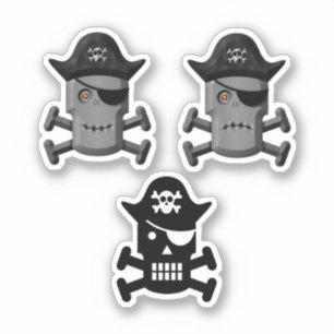 海賊ロボットジョリーロジャー3パック シール