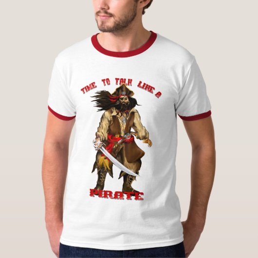 海賊ワイシャツのように話す時間 Tシャツ (正面)