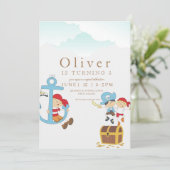 海賊五歳の誕生日パーティー 招待状 (スタンド正面)