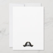 海賊五歳の誕生日パーティー 招待状 (裏面)