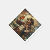 海賊人洞窟シガーバー飲料カクテル スタンダードカクテルナプキン (角)