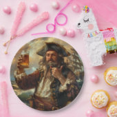 海賊人洞窟バー飲料食器BBQ ペーパープレート (パーティー)