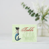 海賊人魚のテーブル番号カード プレイスカード (スタンド正面)