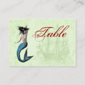 海賊人魚のテーブル番号カード プレイスカード (裏面)