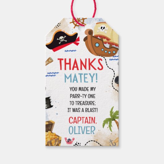 海賊仲間よ、ありがとう！ ギフトタグ (正面)