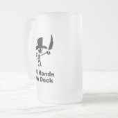 海賊全員が甲板に上がる フロストグラスビールジョッキ (正面左)