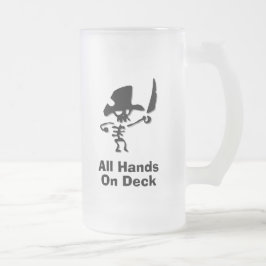 海賊全員が甲板に上がる フロストグラスビールジョッキ