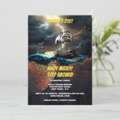 海賊公海チェイス幽霊船の地図テーマ 招待状 (スタンド正面)