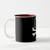 海賊写真撮影のマグ ツートーンマグカップ (左)