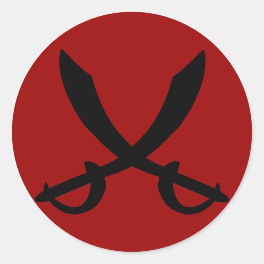 海賊刀シール ラウンドシール (正面)