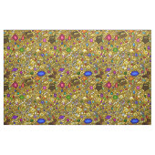 海賊利得の宝物及び宝石のイラストレーションの生地 ファブリック (ヤード)