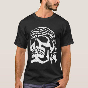 海賊動揺してスカル Tシャツ