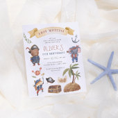 海賊動物予算の誕生日パーティーへの招待