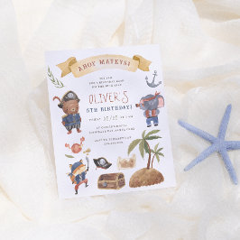 海賊動物予算の誕生日パーティーへの招待