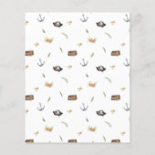 海賊動物予算の誕生日パーティーへの招待 (裏面)